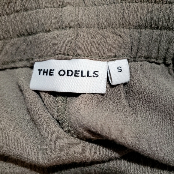 The Odells Slouch Pant Womens S Olive Green Drawstring Elastic Hem Waist - Picture 8 of 9